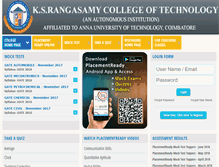 Tablet Screenshot of ksrct.btechguru.com